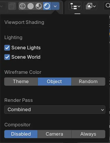 블렌더 렌더링 모드