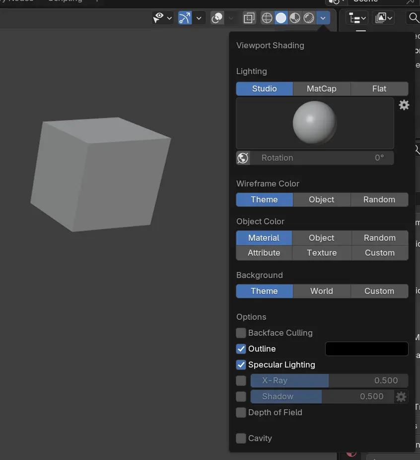 블렌더 솔리드 모드