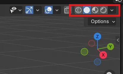 블렌더 쉐이딩 모드